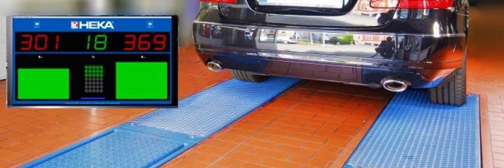 Prüfstrasse für Bremsen u. Fahrwerk